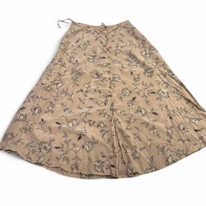 Jones New York 100% Silk Floral Midi Skirt – Cottagecore – Size 12